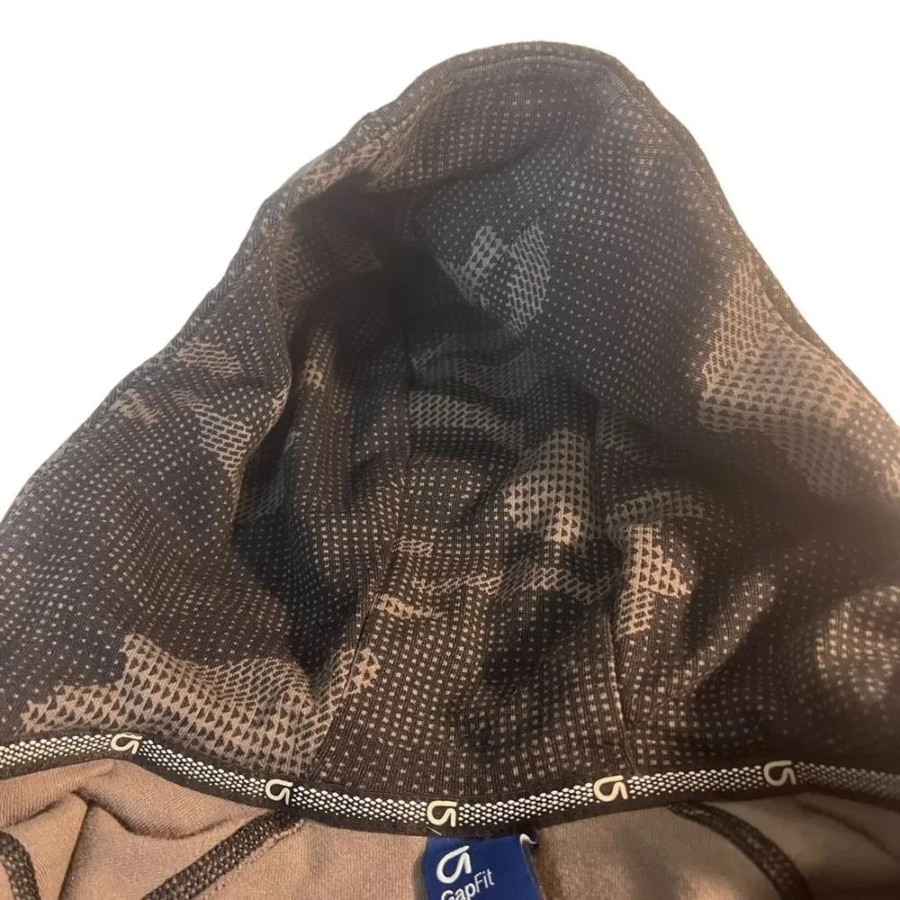 Gap Fit Dry Boy’s Activewear Hoodie Gray Black Boy’s Size Medium‎ (8/9) Full Zip